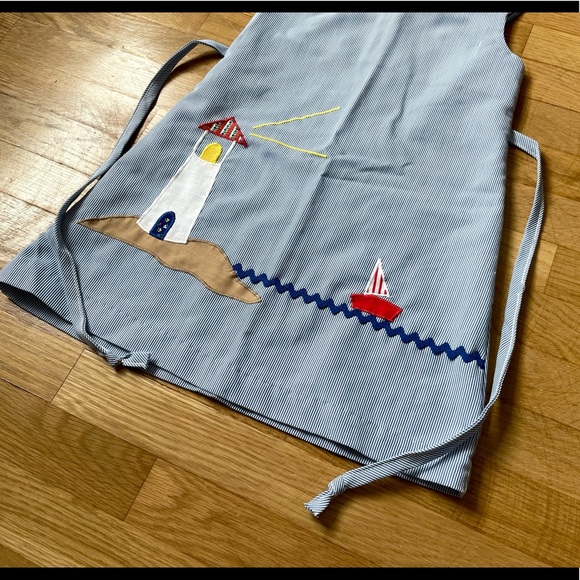 Vintage girls sailboat dress - Picture 3 of 10